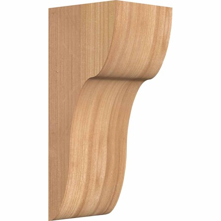 Carmel Smooth Corbel, Western Red Cedar, 5 1/2W X 6D X 14H